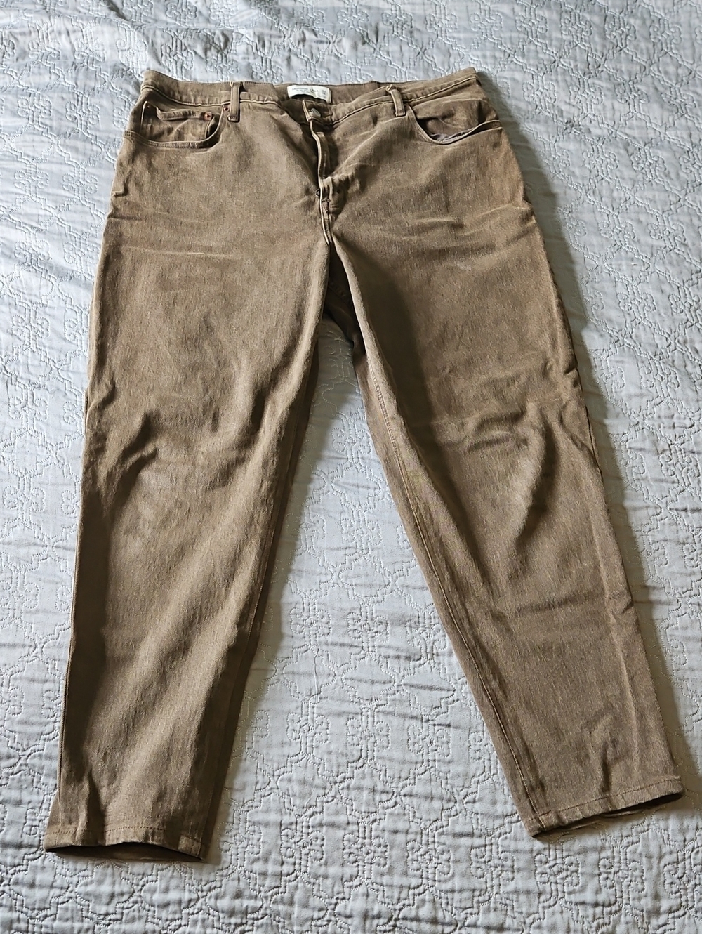 Abercrombie & Fitch Women's Brown Vinatge- Inspired Straight Jeans